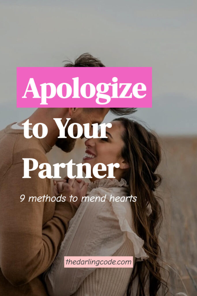 How to Apologize to Your Partner