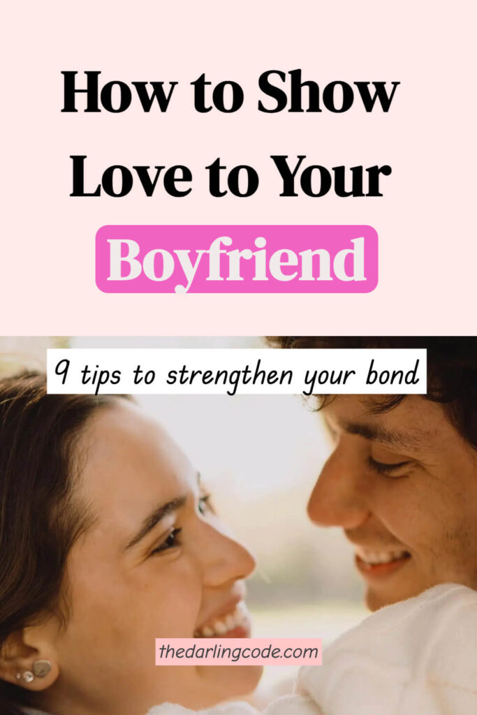 how to show love to your boyfriend