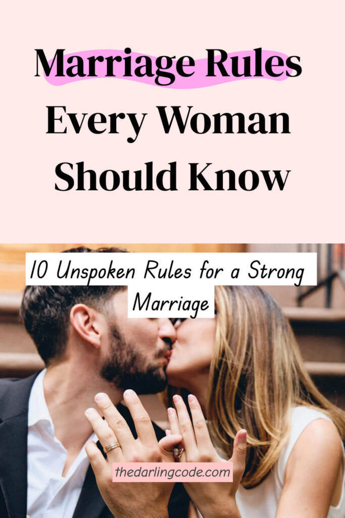 Marriage Rules Every Woman Should Know