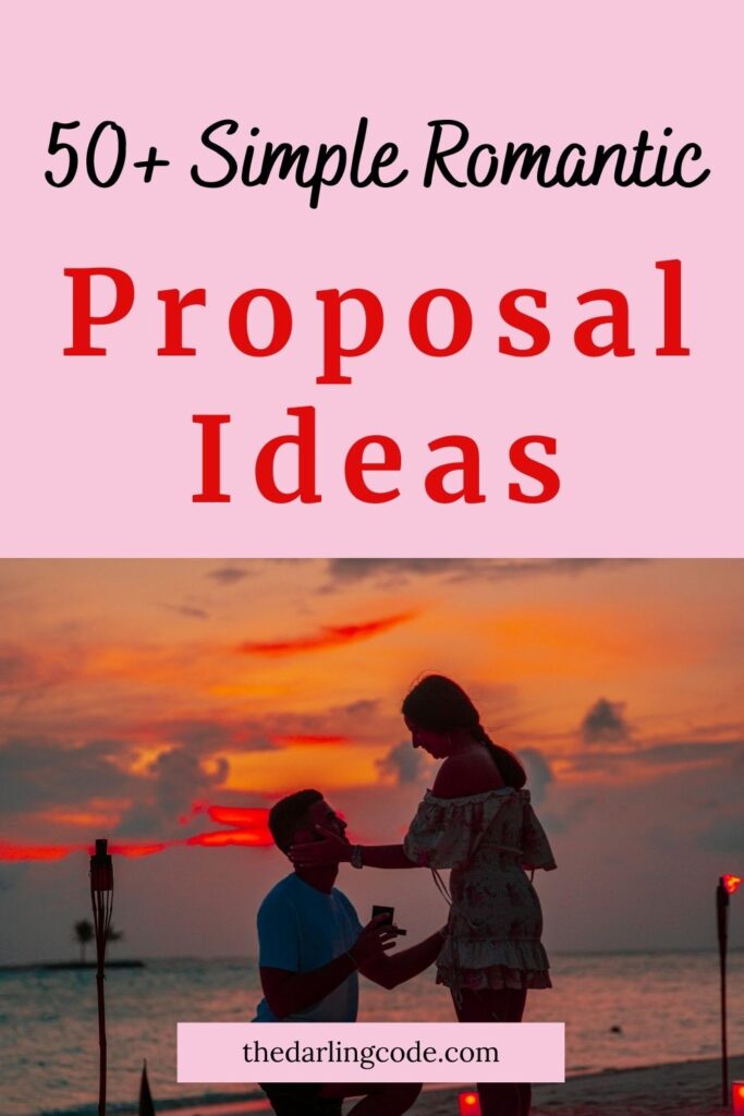 simple cute proposal ideas
