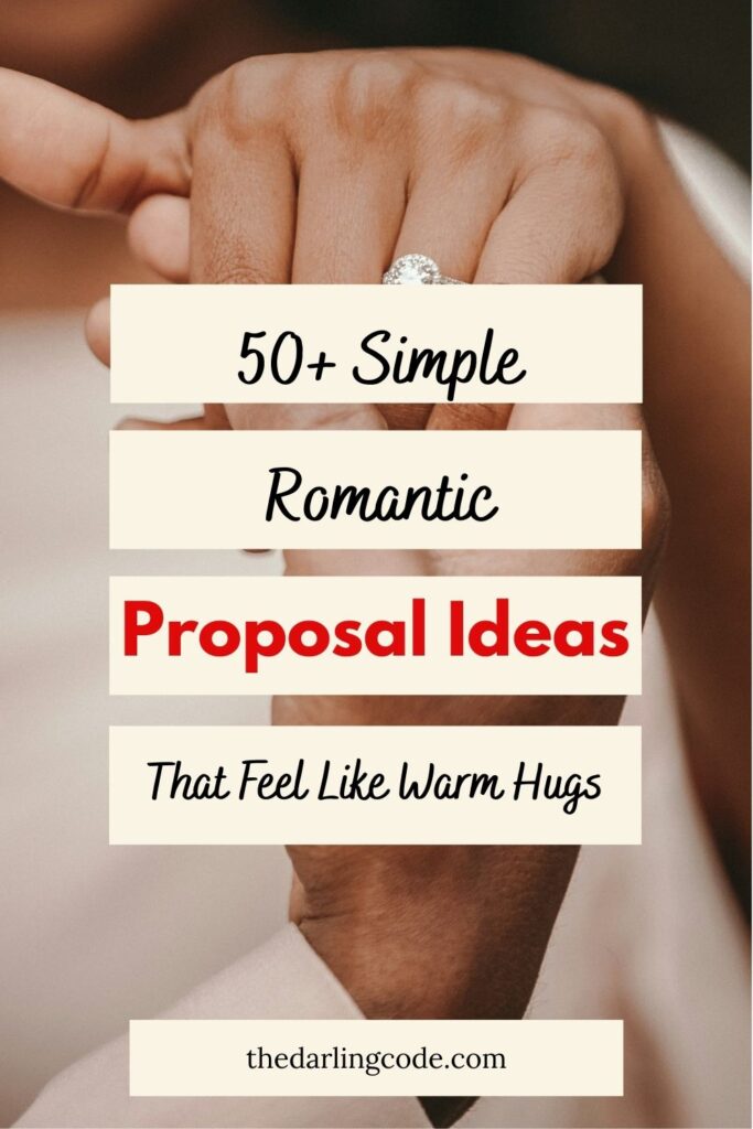 simple cute proposal ideas