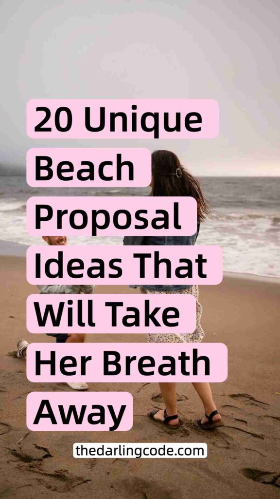 beach proposal ideas