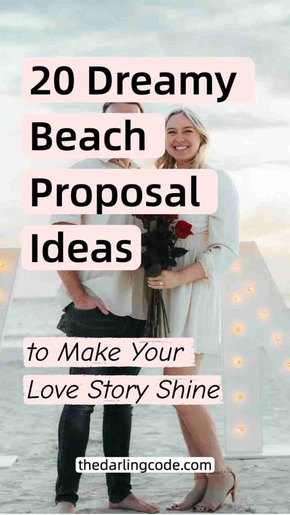 beach proposal ideas
