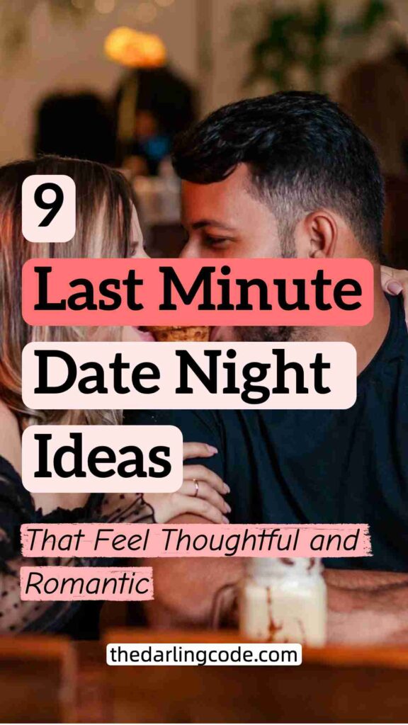 last minute date night ideas