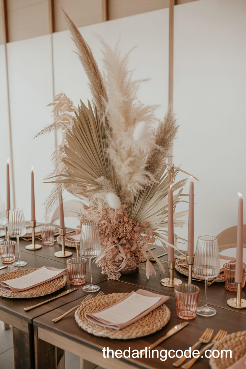 boho wedding table decorations