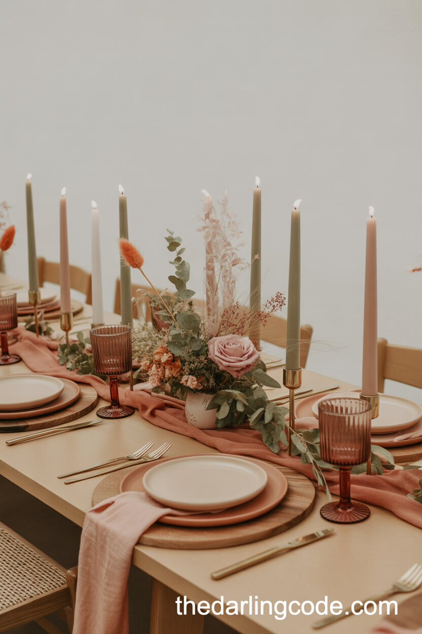 boho wedding table decorations