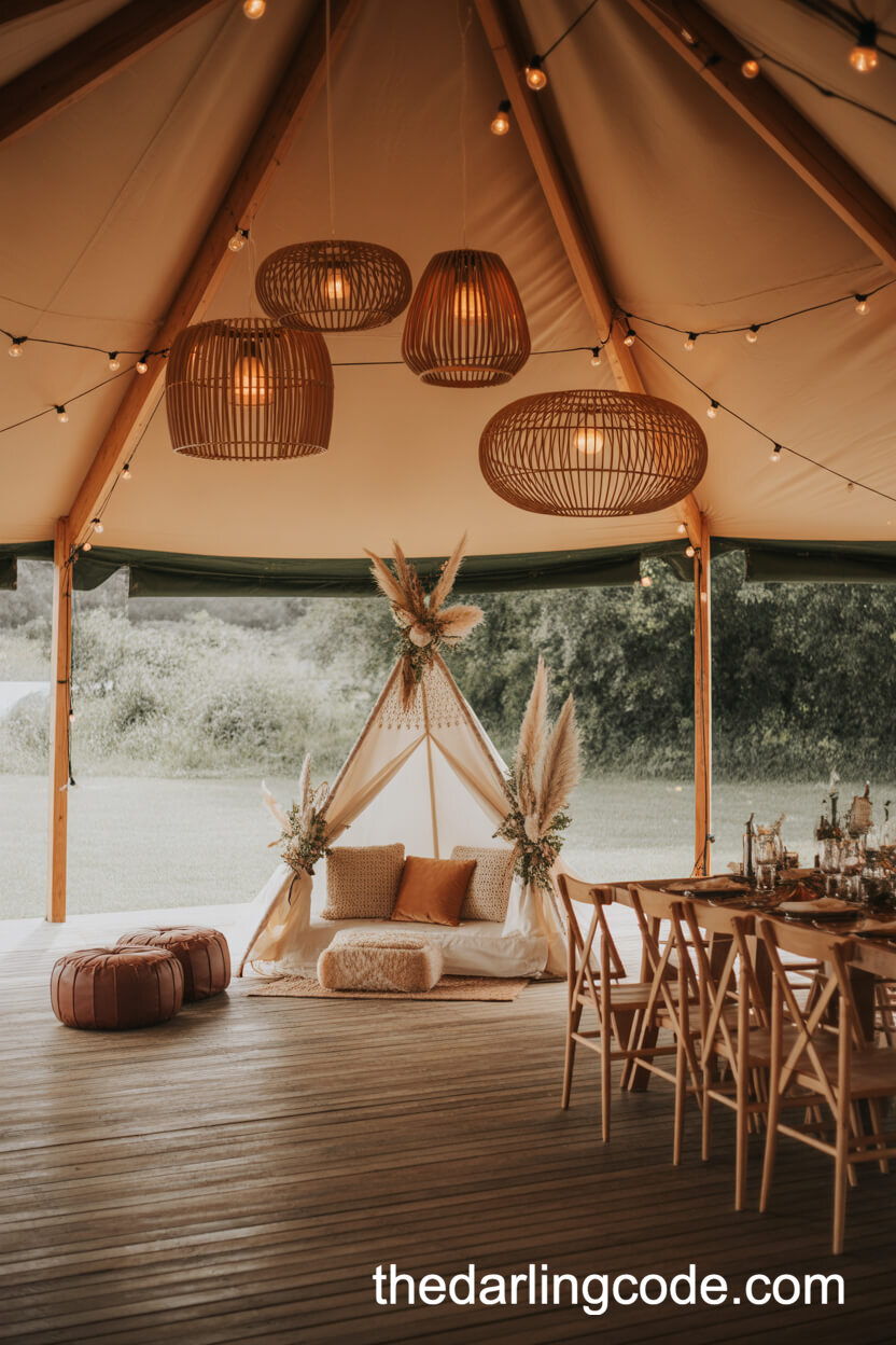 boho wedding table decorations