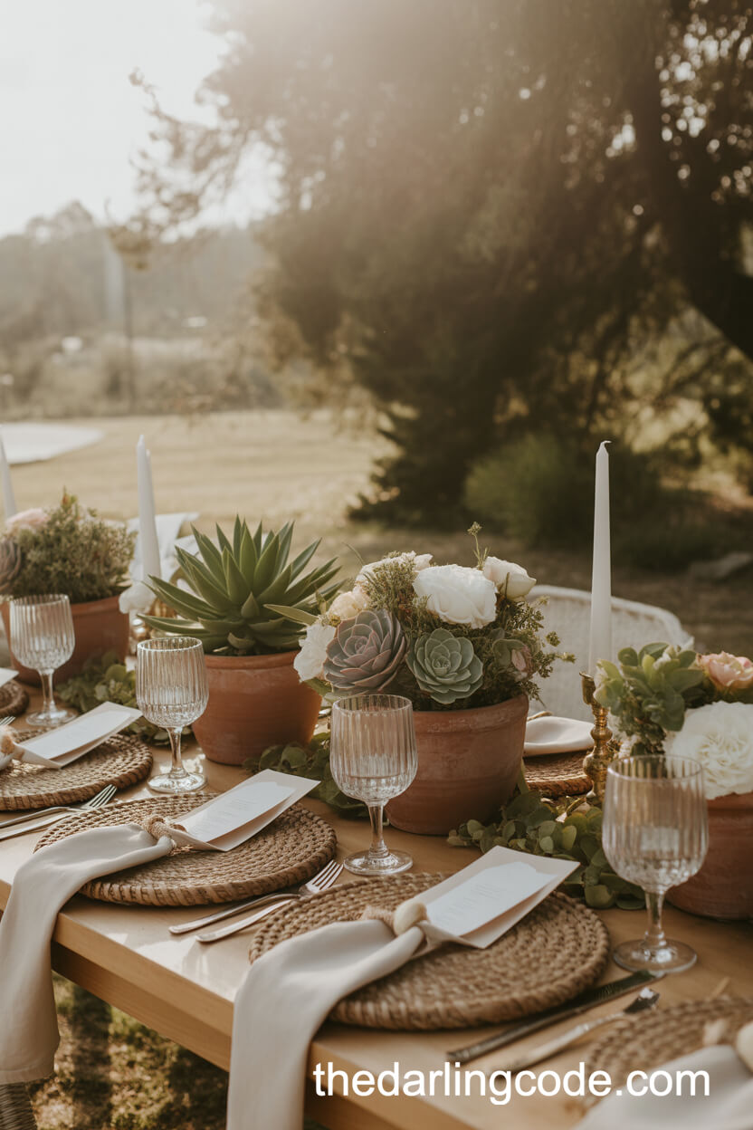 boho wedding table decorations