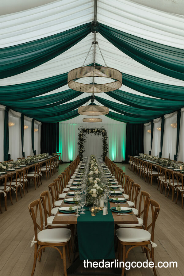 emerald green wedding theme ideas