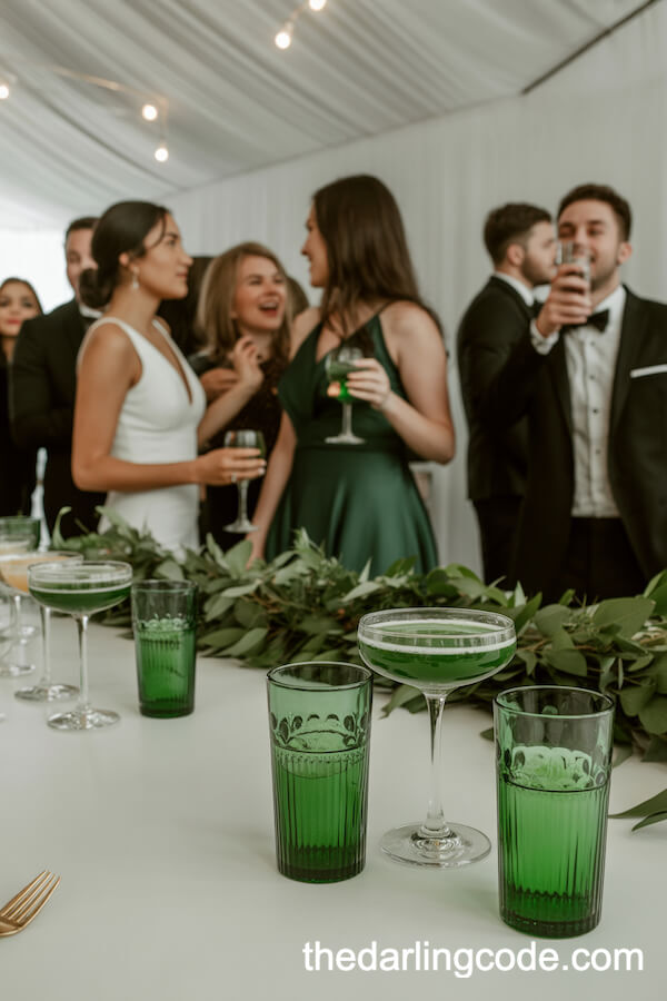 emerald green wedding theme ideas
