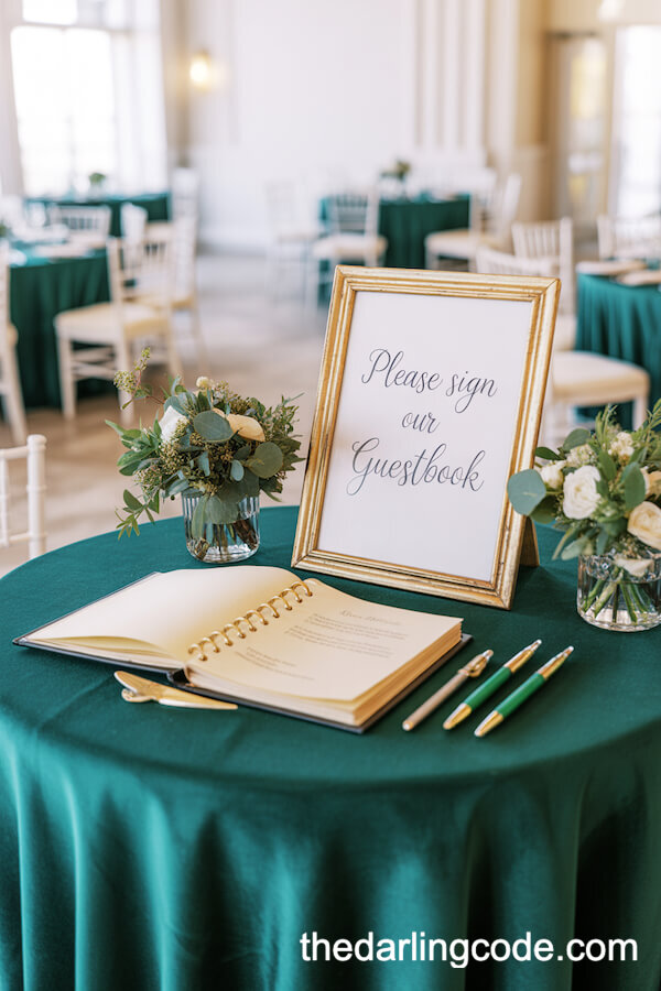 emerald green wedding theme ideas
