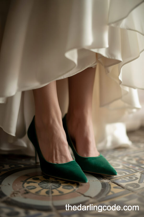 elegant emerald green wedding theme ideas