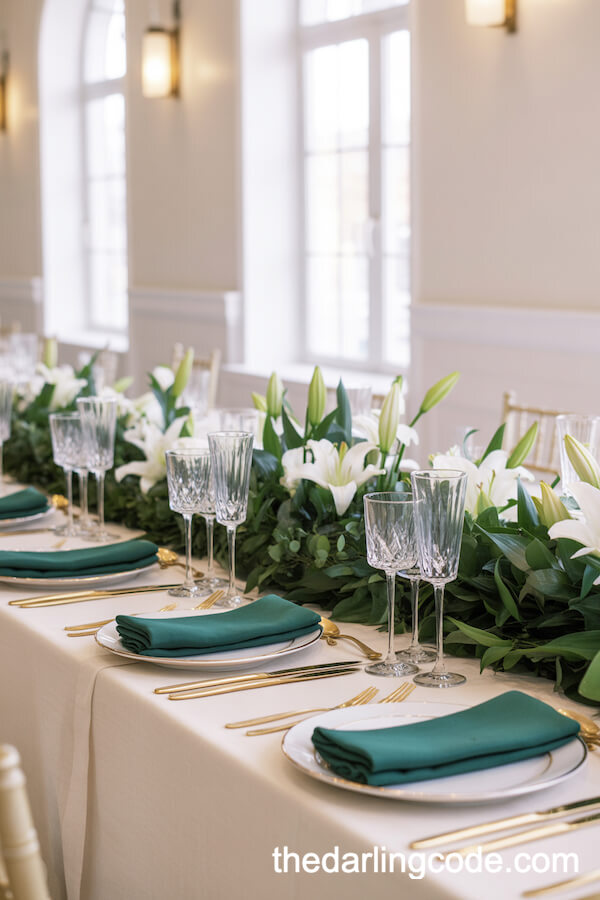 30 Stunning and Elegant Emerald Green Wedding Theme Ideas You Can’t Miss!