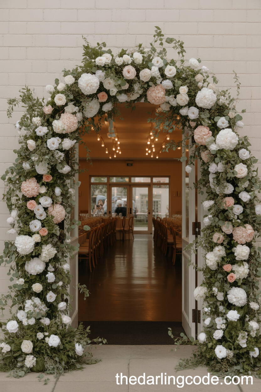 Grand Floral Entrance Archway for Reception Welcome