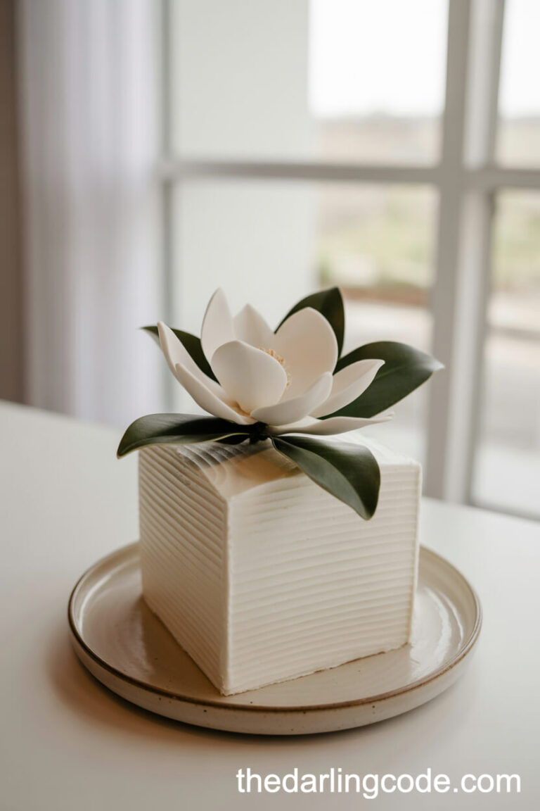 minimalist wedding cake
