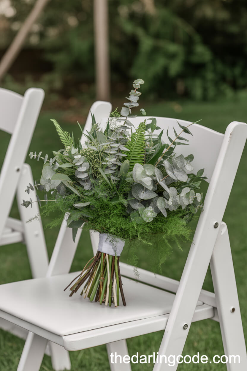All Greenery: Monochrome Foliage Bouquet