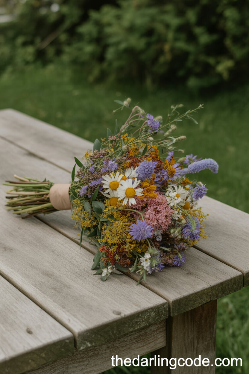 Wildflower Charm: Loosely Tied Country Bouquet