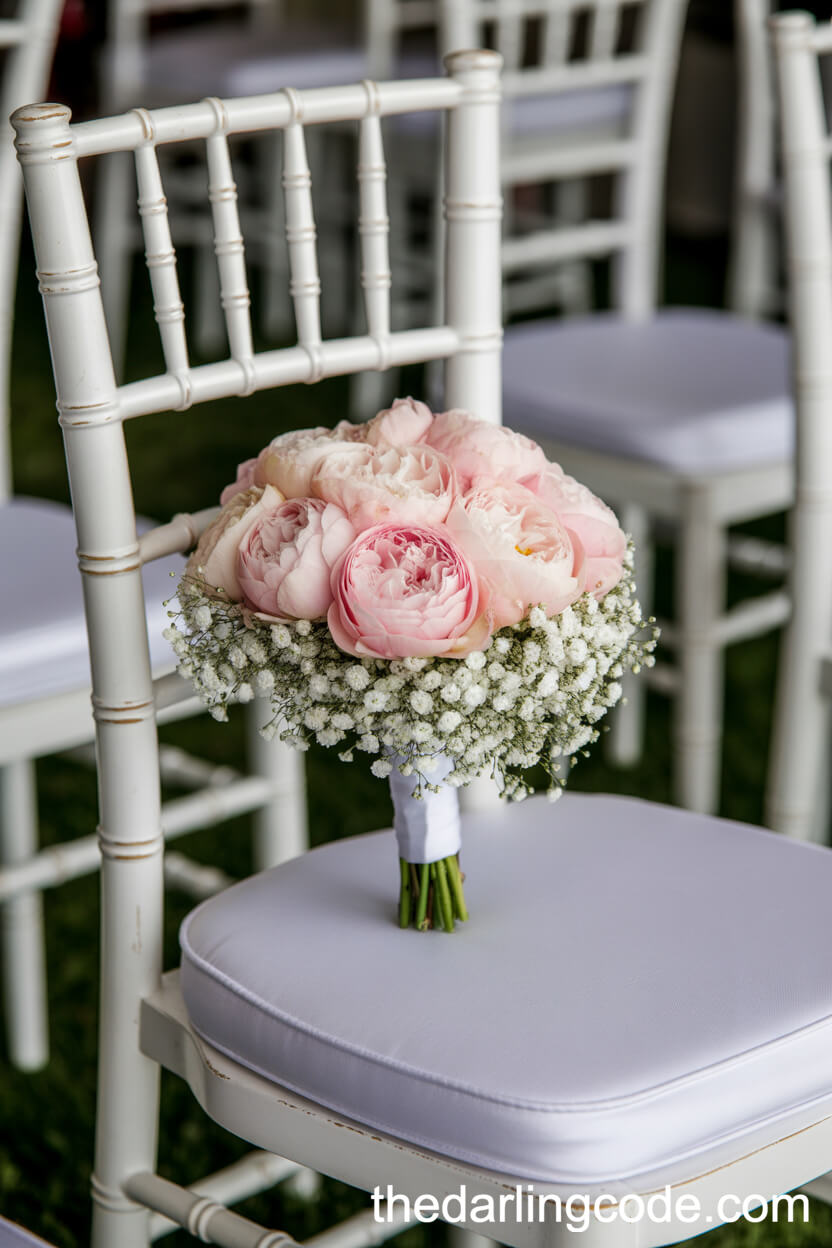 Peony Grace: Pink Peonies with Baby’s Breath