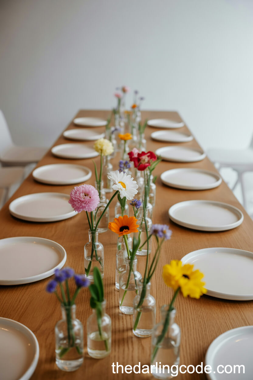 Colorful Bud Vases for a Playful Look