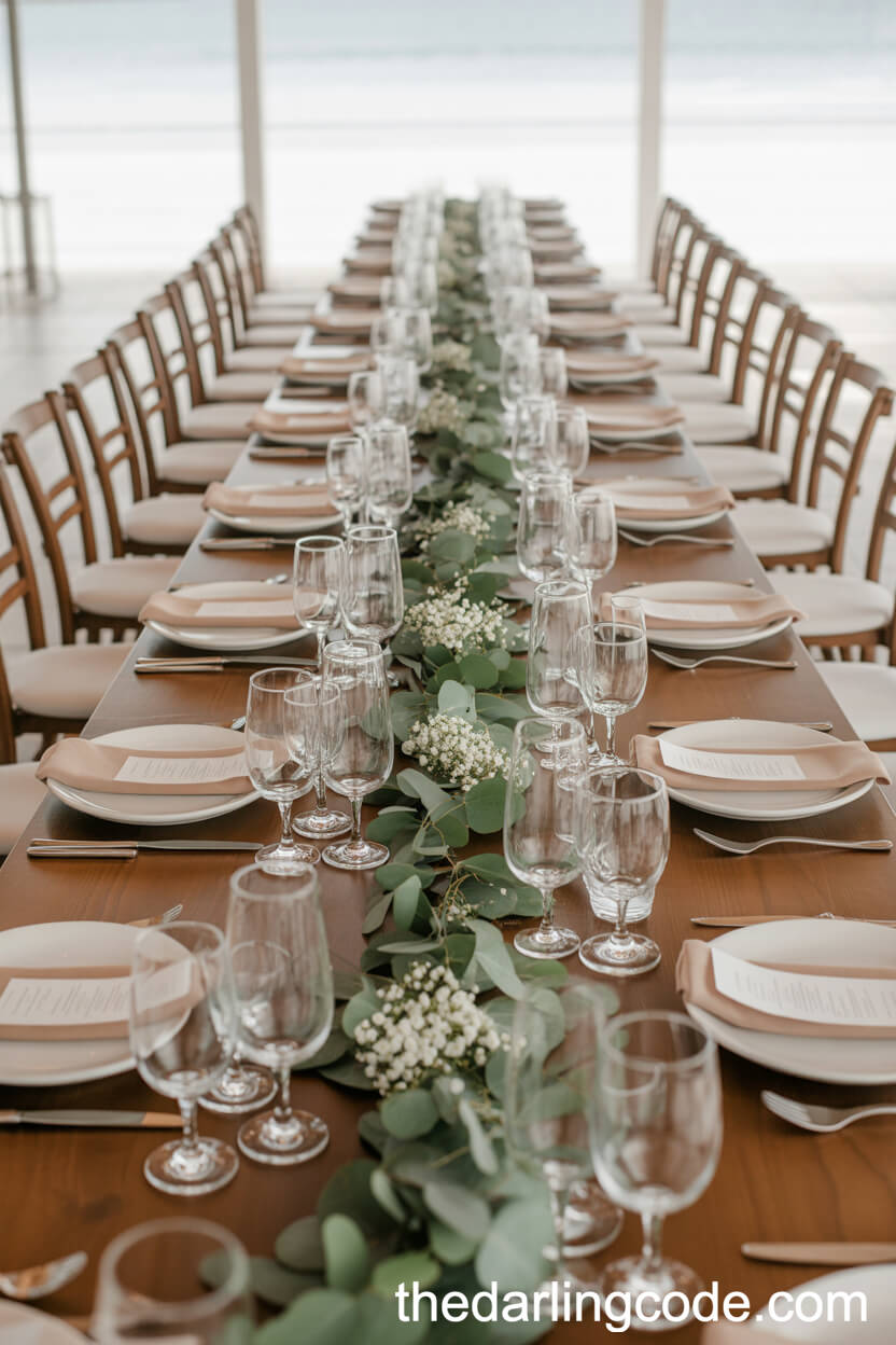 Relaxed Elegance With a Simple Green Garland