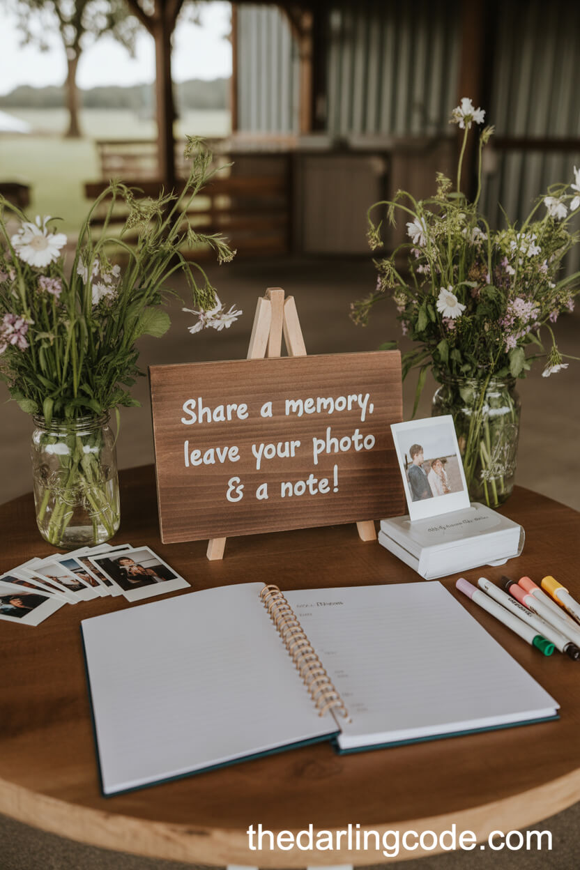 Interactive Guest Book With Instant Photos