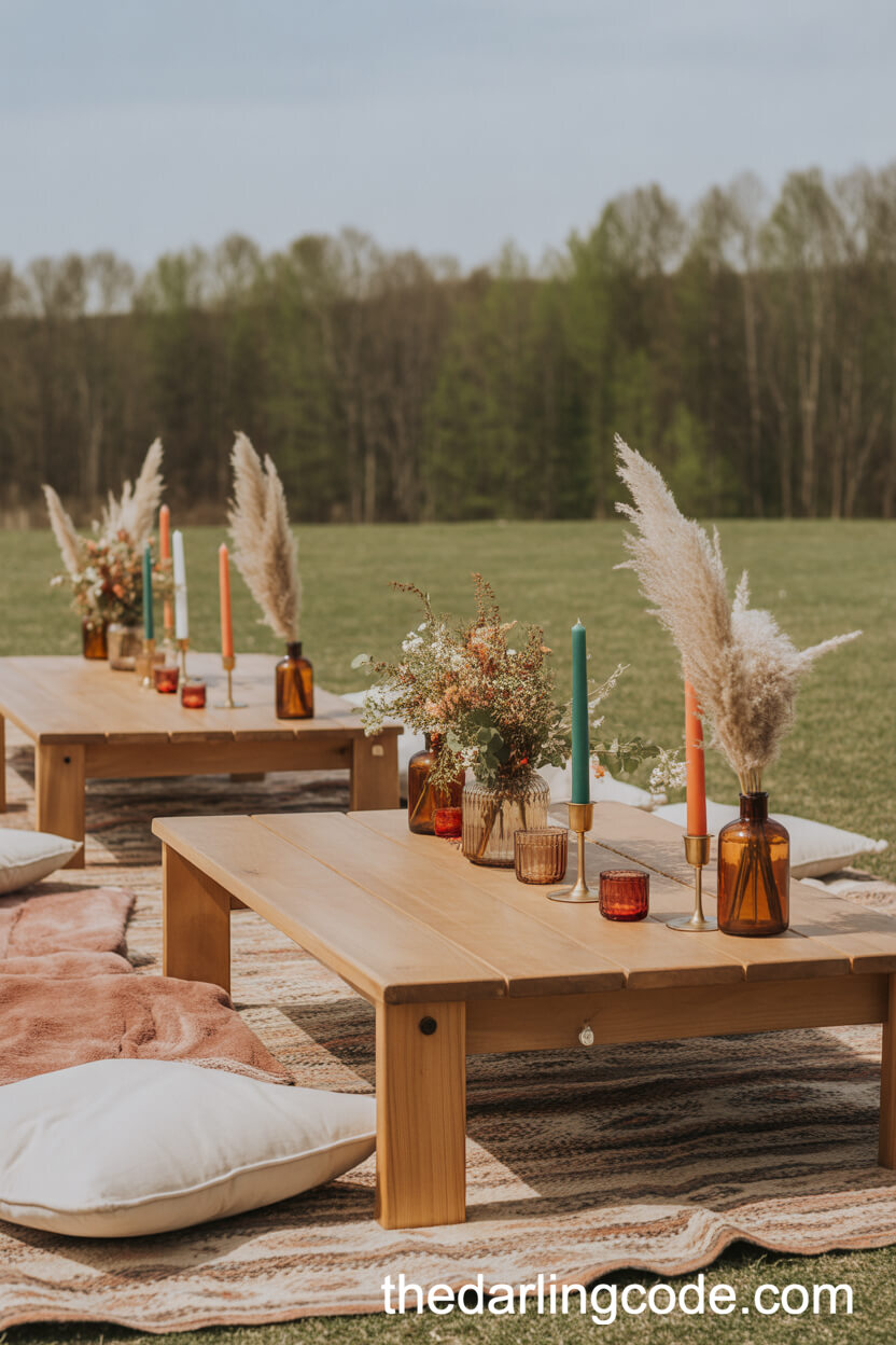 Boho Picnic-Style Micro Wedding Decor