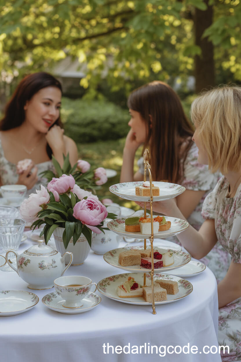 Garden Tea Party Wedding Reception