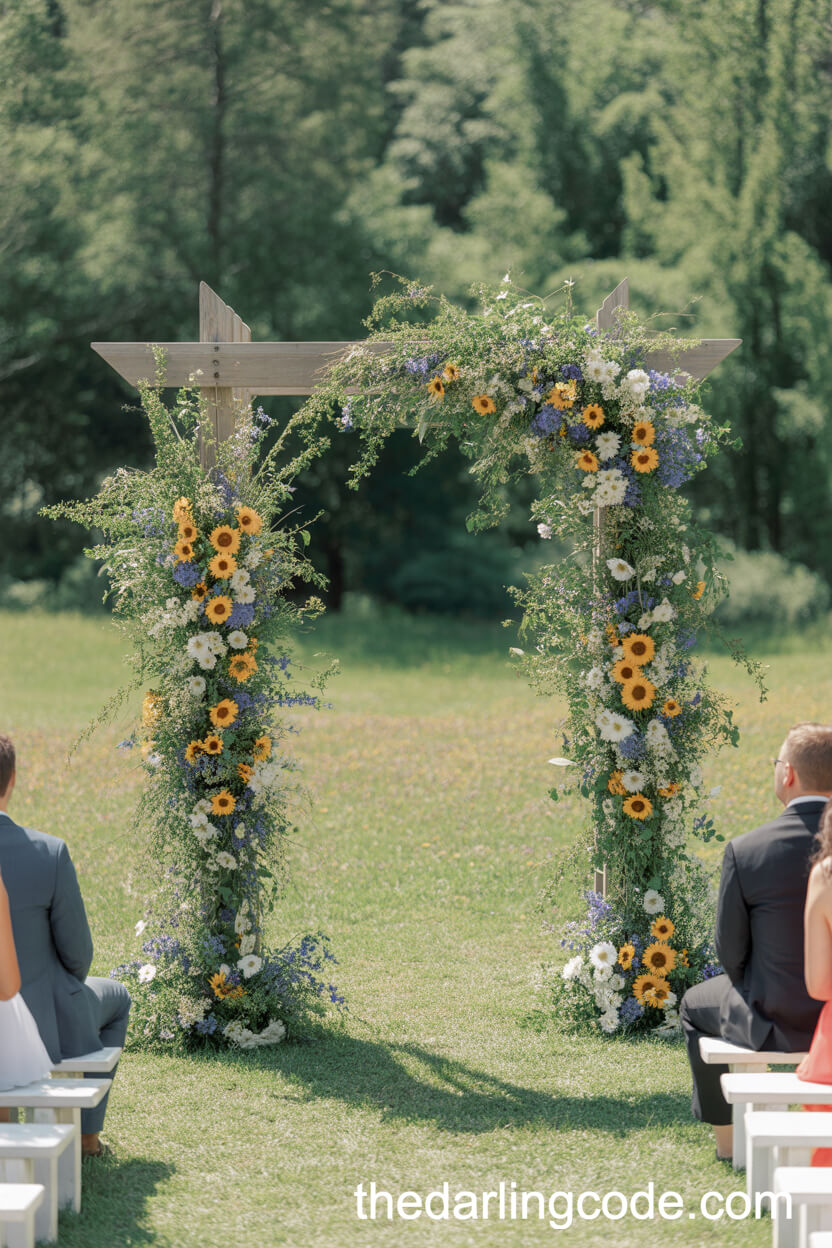 Summer Meadow Wedding With Wildflowers