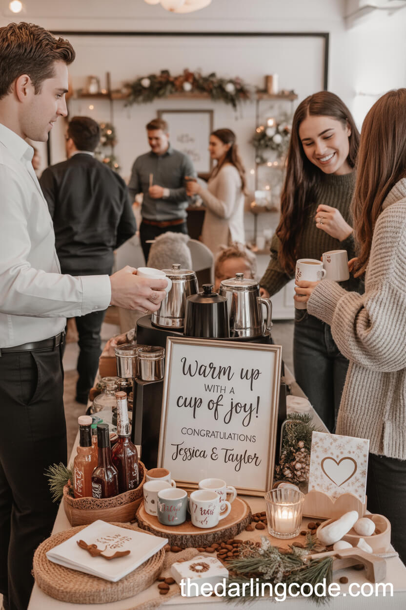Cozy Coffee Bar Corner for Winter Celebrations