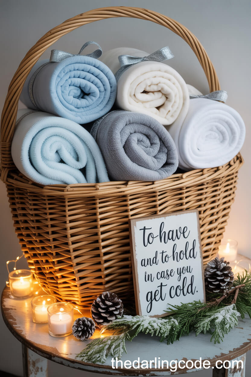 Blanket Favor Station: “To Have and To Hold”