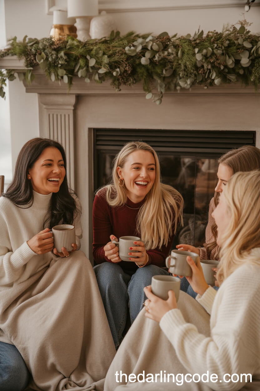 Laughter by the Fireplace: Cozy Winter Gathering