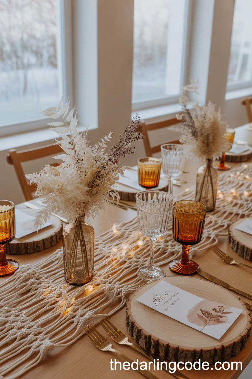 Whimsical Macrame and Dried Flowers for Sunlit Charm