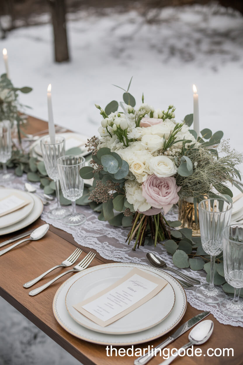 Vintage-Inspired Lace and Antique Silver Accents