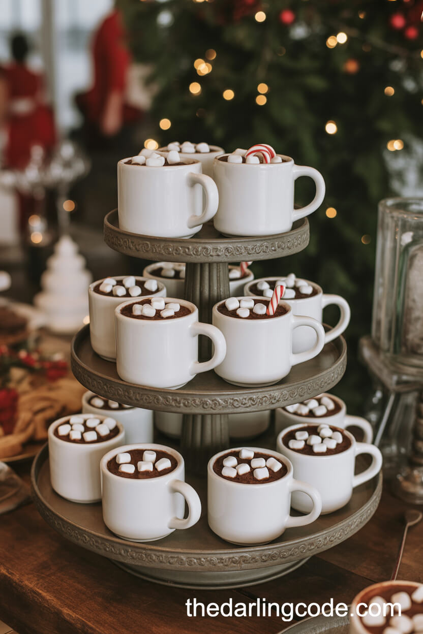 Mini Hot Cocoa Mug Wedding Cakes Tower