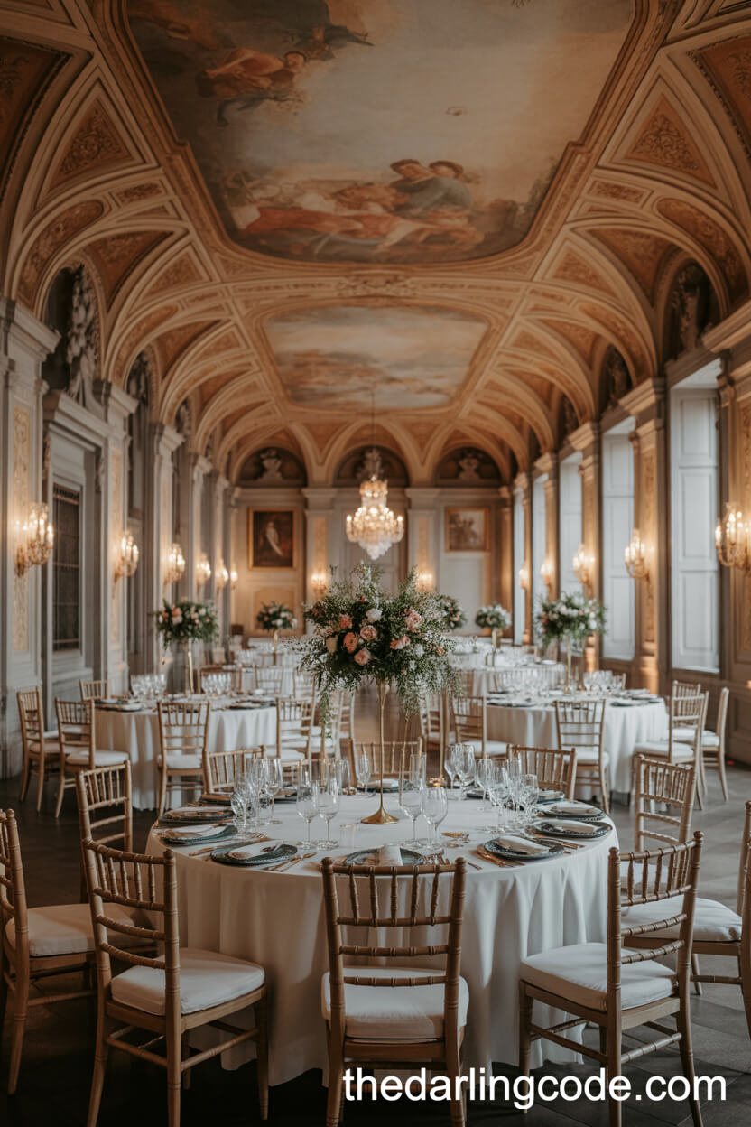 Opulent Italian Ballroom Wedding Dinner