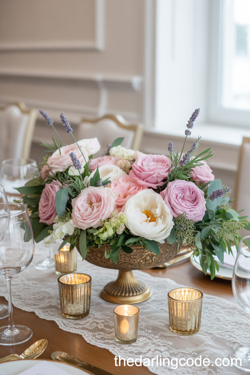 Baroque-Inspired Wedding Centerpiece