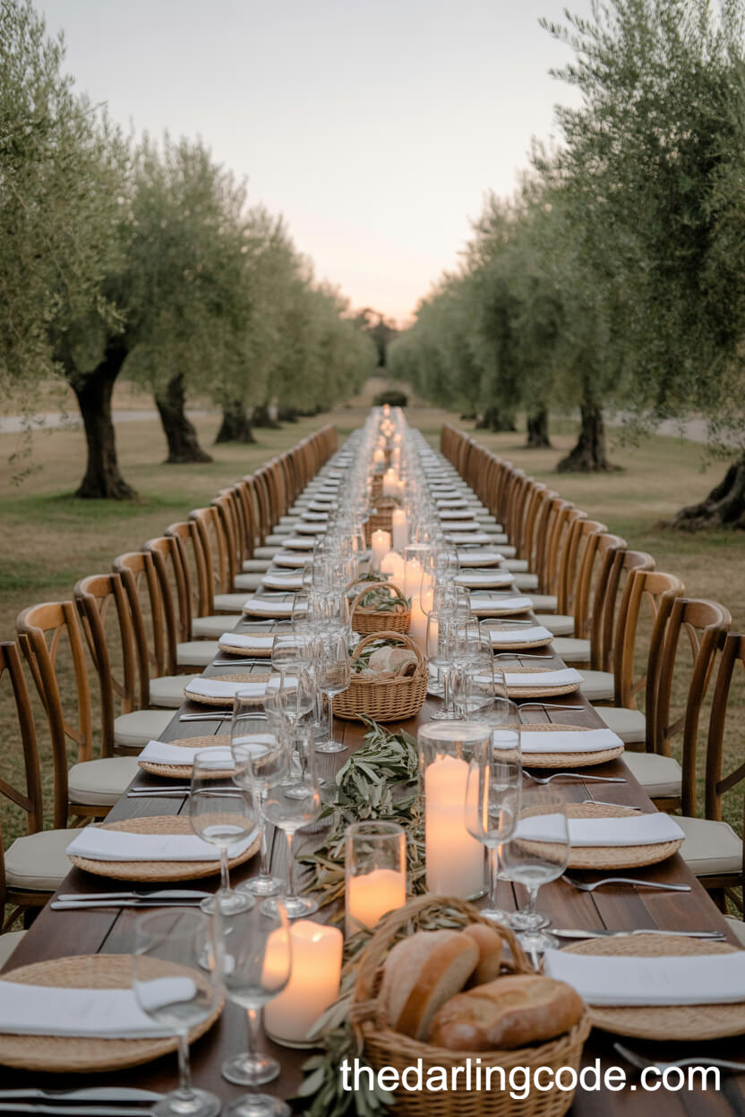 Tuscan Olive Grove Banquet Dinner