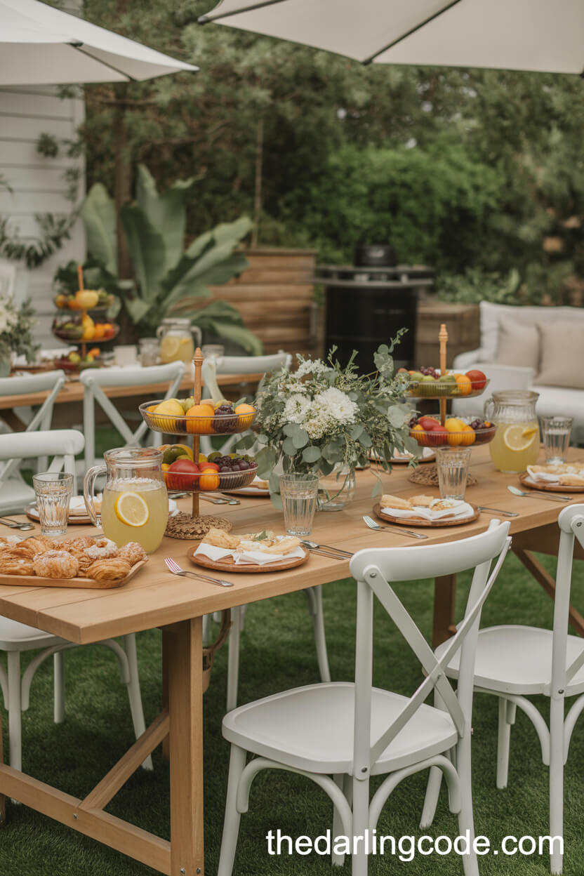 Fresh And Festive Brunch Wedding With Lemonade And Pastries