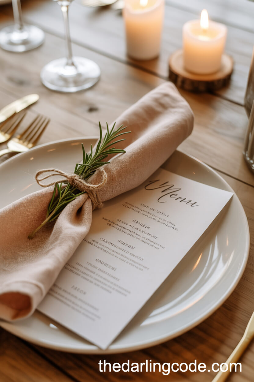 Rustic Chic Place Settings