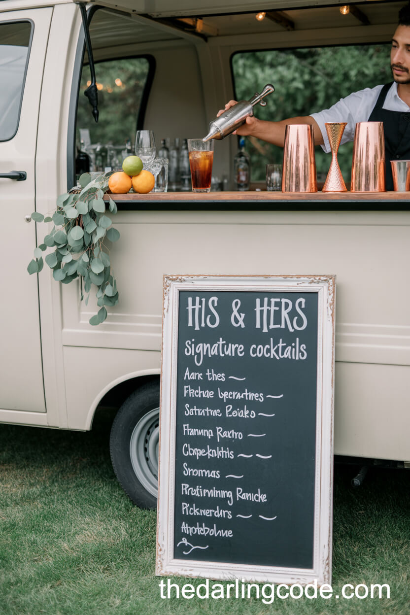 Outdoor Mobile Signature Bar