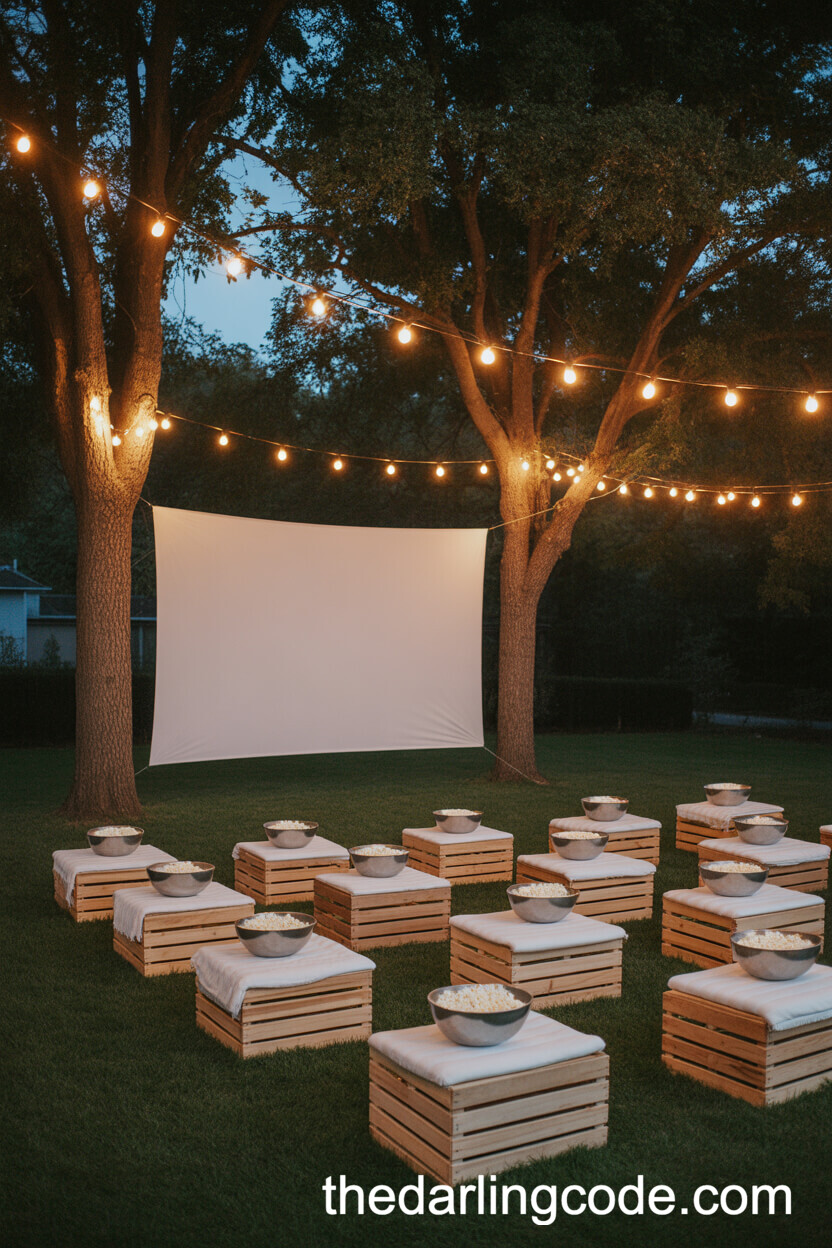 Backyard Outdoor Movie Night