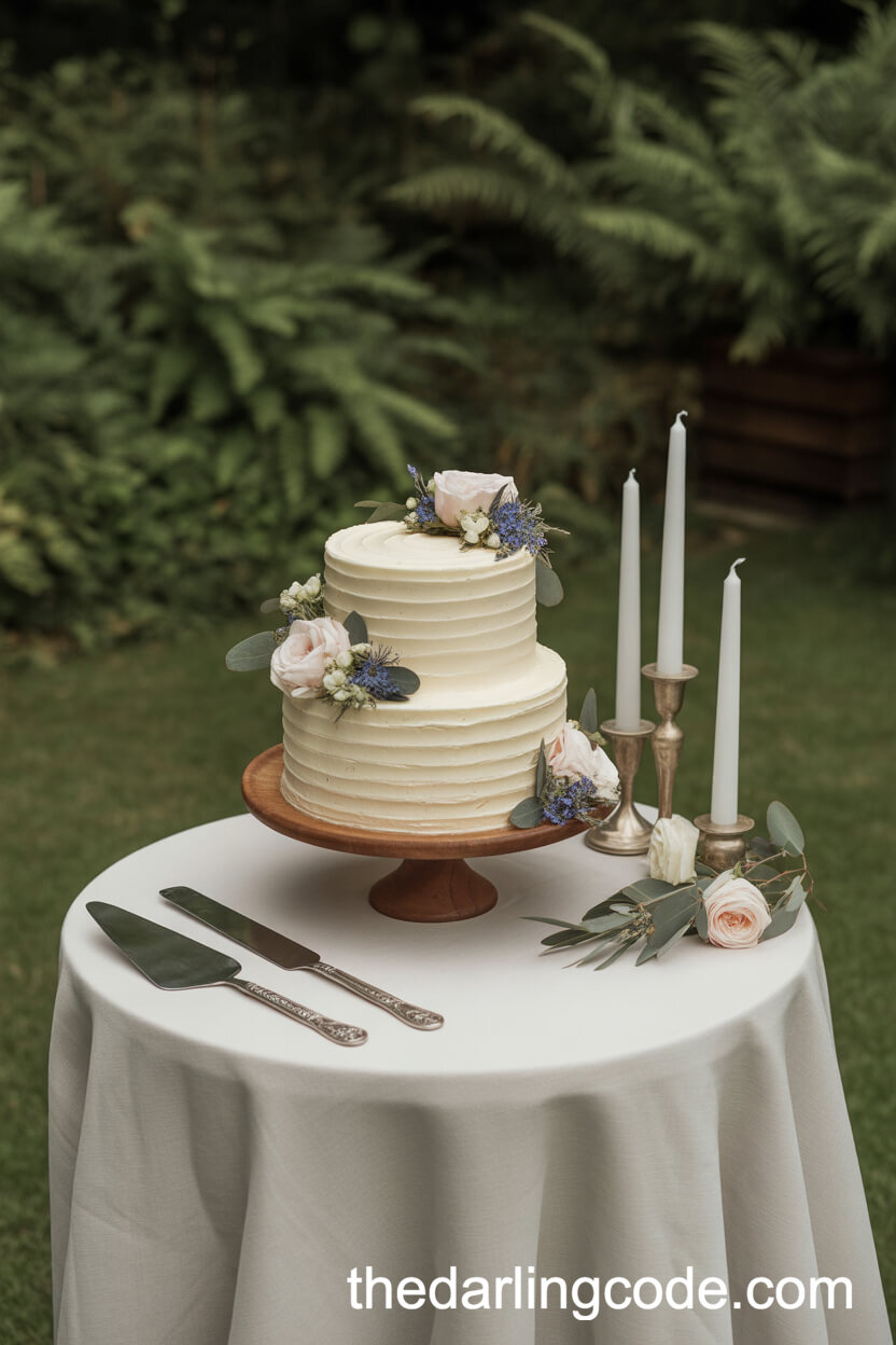 Garden Cake Cutting Table