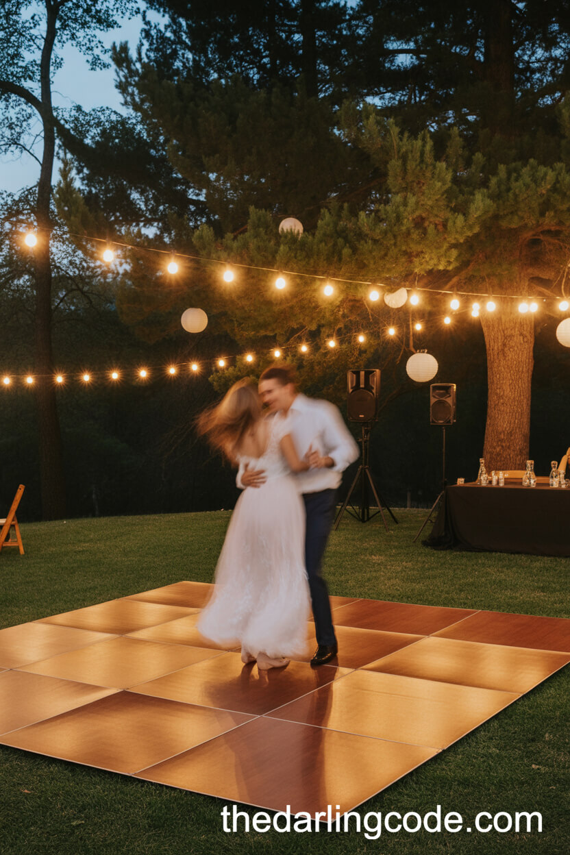 Outdoor Dance Floor Under The Lights