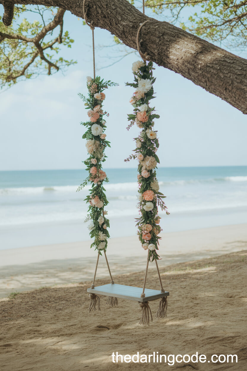 Flower Garland Swing Decoration