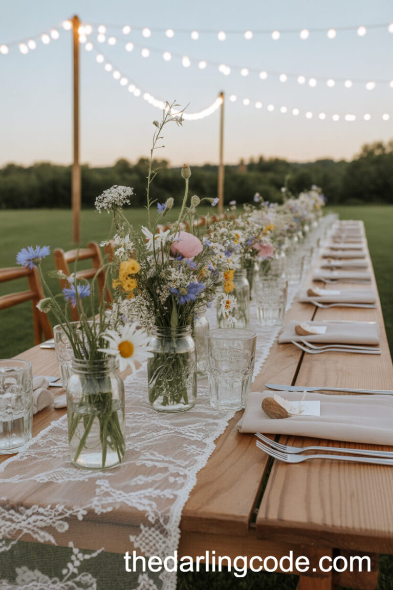 boho wedding centerpieces