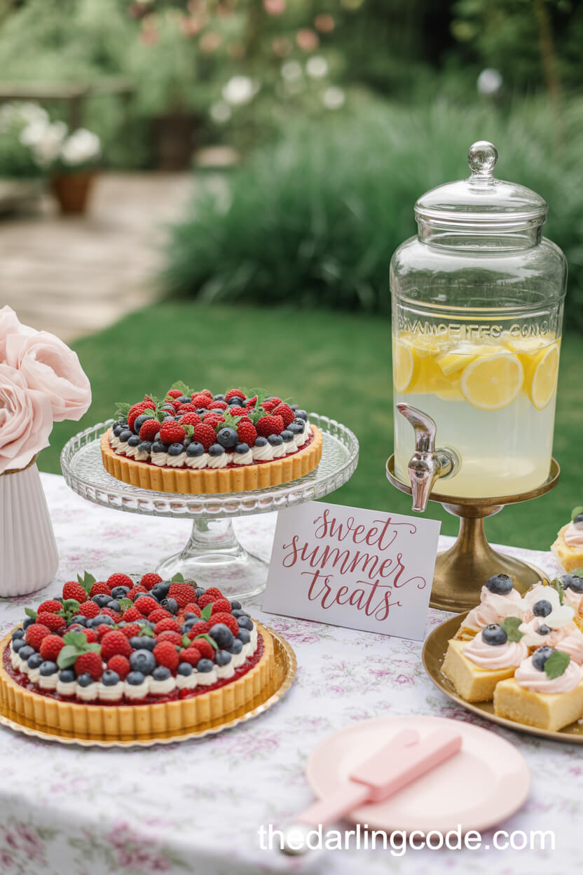 Self-Serve Dessert Tables With Fresh Summer Treats