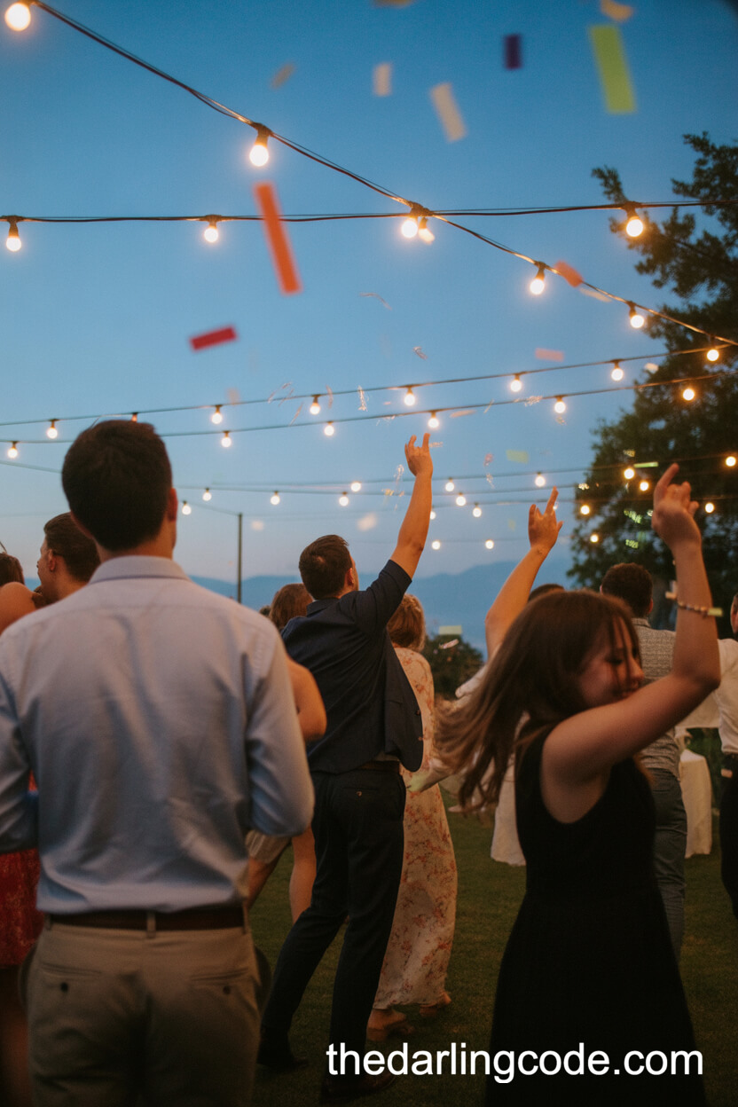 Open-Air Dance Floors With Festive Lighting And Confetti