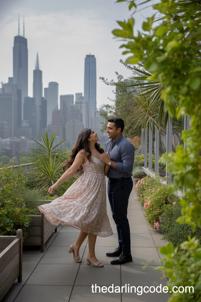 Twirling In A Terrace Garden