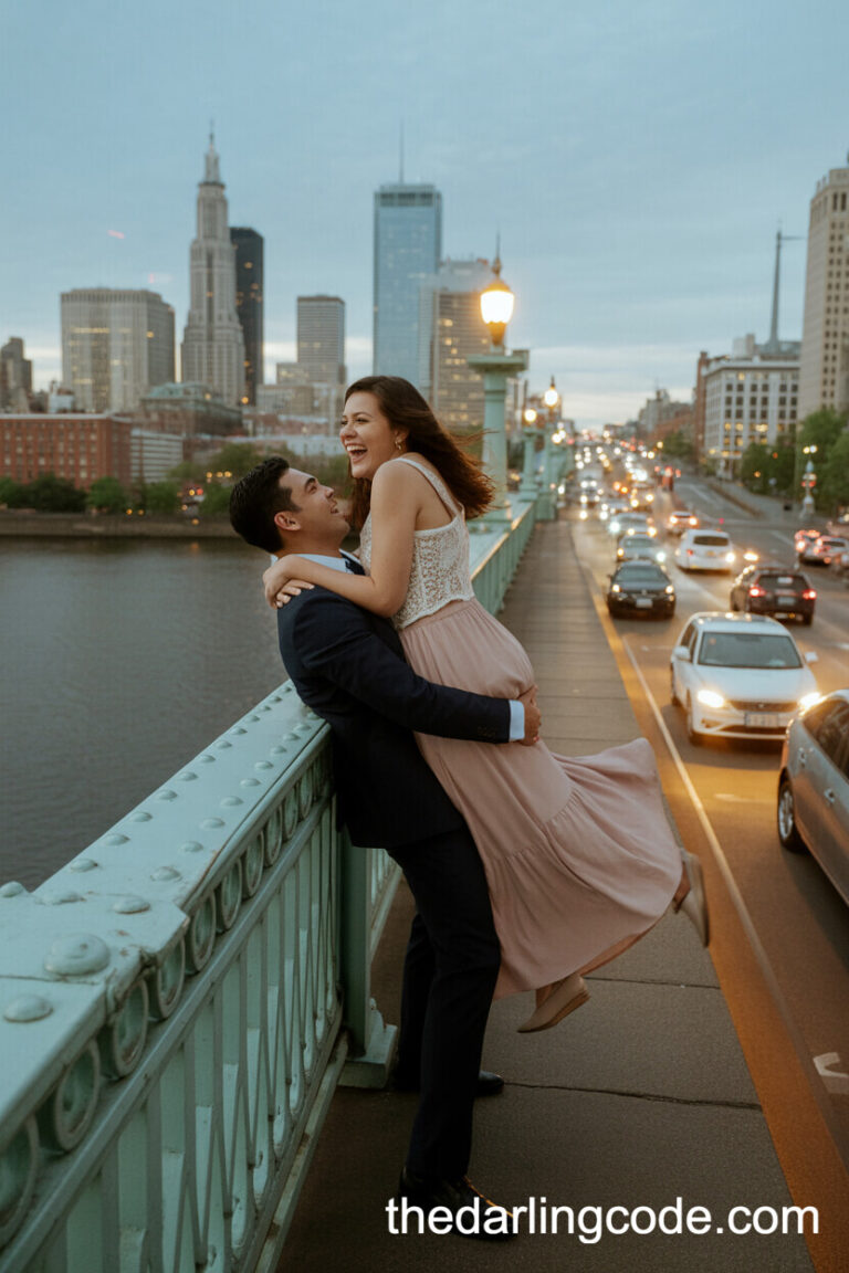 city engagement photos