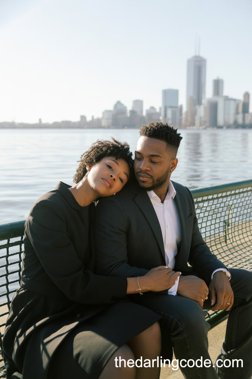 Waterfront Bench Cuddles